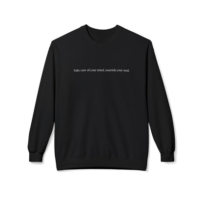 Unisex Sweatshirt – Pflege deinen Geist, stärke deine Seele