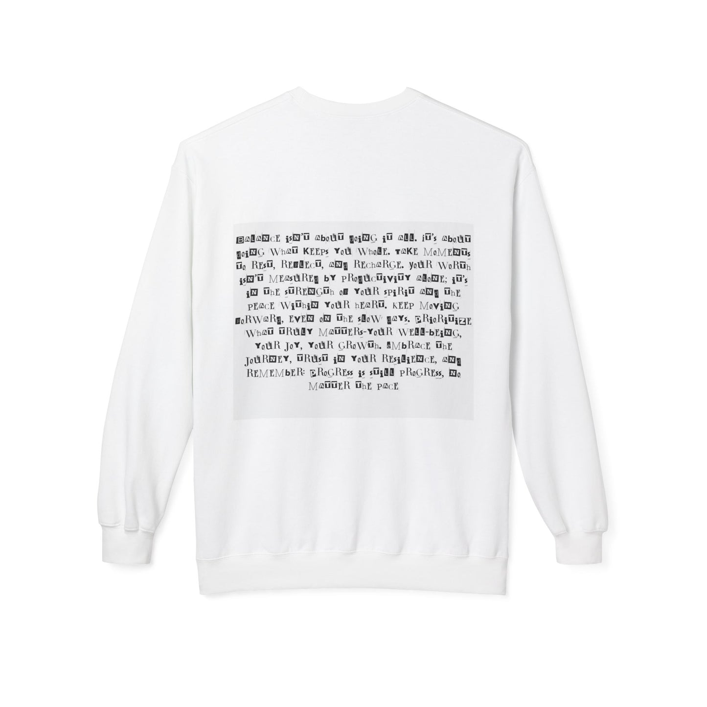 Unisex Sweatshirt – Pflege deinen Geist, stärke deine Seele